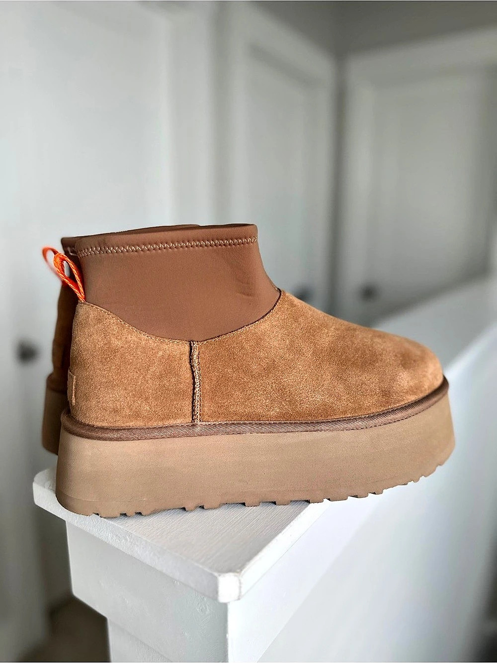 UGG Classic Ultra Mini Platform Ankle Boots Brown US 10 Like New